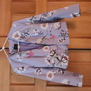 Simply Styled Lilac Purple Floral Blazer Size Small